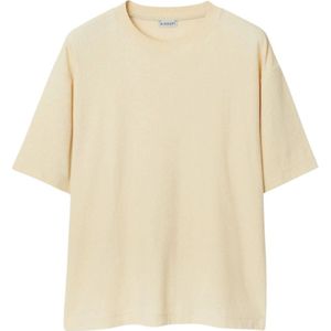 Burberry, Dames, Tops, Beige, Maat: XS Katoen,