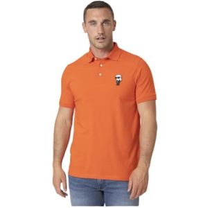 Karl Lagerfeld, Heren, Tops, Oranje, Maat: XS Katoen,