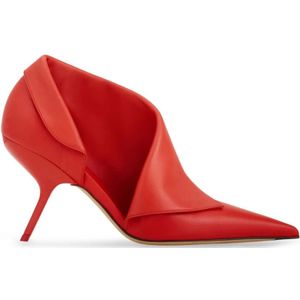 Ferragamo, Dames, Schoenen, Rood, Maat: 35 1/2 EU Lame,