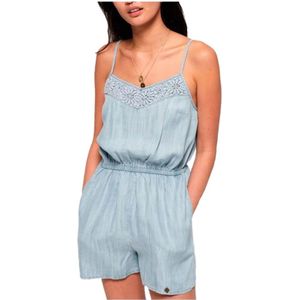 Superdry, Dames, Jumpsuits & Playsuits, Blauw, Maat: S