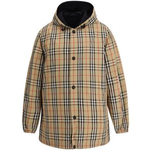 Burberry, Heren, Jassen, Beige, Maat: L Polyamide,