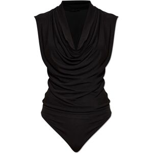 Anine Bing, Dames, Tops, Zwart, Maat: S Viscose,