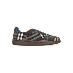 Burberry Ronde Neus Lage Sneakers , Green , Heren , Maat: 41 EU