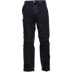 Nine In The Morning, Heren, Jeans, Zwart, Maat: W30 Katoen,