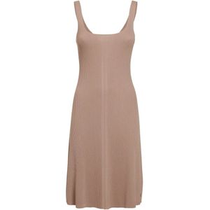 Guess, Dames, Jurken, Beige, Maat: M Viscose,