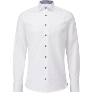 Stenströms, Heren, Overhemden, Wit, Maat: S Zijde,