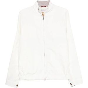Brunello Cucinelli, Heren, Jassen, Wit, Maat: S
