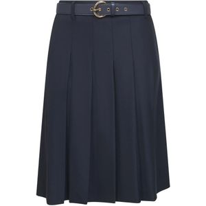 Max Mara Studio, Dames, Rokken, Blauw, Maat: 2XS Wol,
