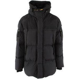 Parajumpers Grijze Pencil Jas voor Heren , Black , Heren , Maat: L