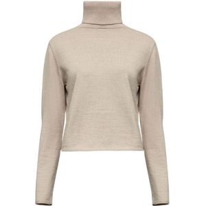 MM6 Maison Margiela, Dames, Truien, Beige, Maat: M Wol,