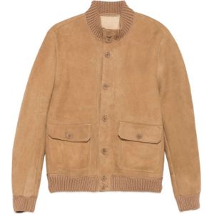 Salvatore Santoro, Heren, Jassen, Bruin, Maat: XL Suède,