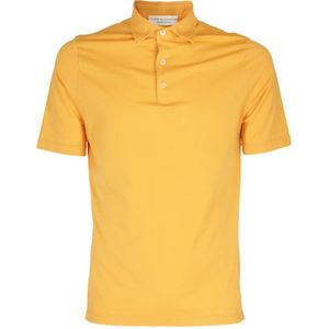 Filippo De Laurentiis, Heren, Tops, Oranje, Maat: L Katoen,