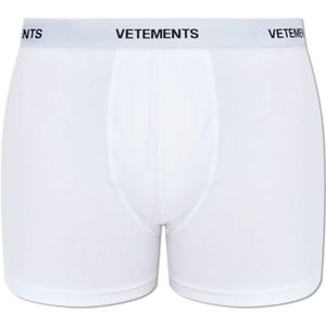 Vetements, Heren, Ondergoed, Wit, Maat: S Katoen,