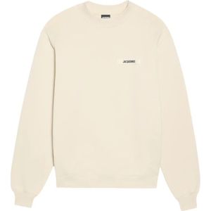 Jacquemus, Heren, Sweatshirts & Hoodies, Beige, Maat: M