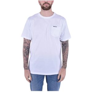 Barbour - Mts 1114 Wh 11 - T-shirt - Wit - 100% Katoen