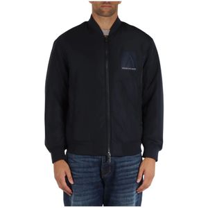 Armani Exchange, Heren, Jassen, Blauw, Maat: M