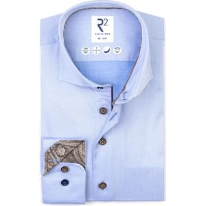 R2 Amsterdam, Heren, Overhemden, Blauw, Maat: S