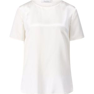 Max Mara, Dames, Tops, Wit, Maat: XS Zijde,