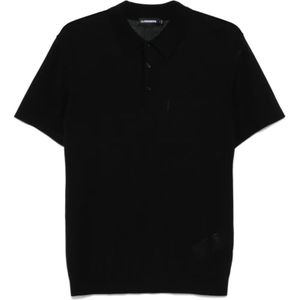 J.Lindeberg, Heren, Tops, Zwart, Maat: L Synthetisch,