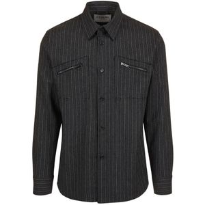 Iceberg, Heren, Overhemden, Grijs, Maat: M Wol,