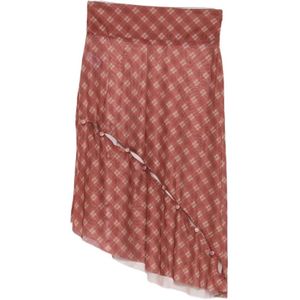 House of Sunny, Dames, Rokken, Rood, Maat: S Poliester,