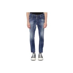Dsquared2 Slim-Fit Skater Jeans , Blue , Heren , Maat: 3XL