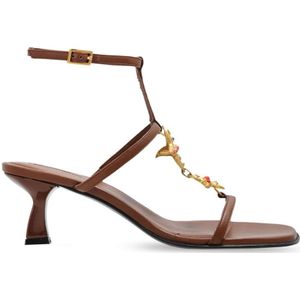 Nodaleto - Sandalen - Bruin - Leer - Met Hak
