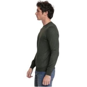 Gran Sasso, Heren, Truien, Groen, Maat: M Wol,