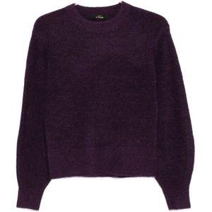 Twinset, Dames, Truien, Paars, Maat: S