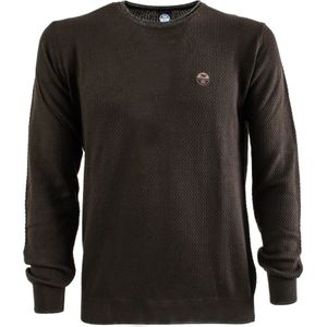 North Sails, Heren, Truien, Bruin, Maat: M Katoen,