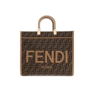 Fendi ‘Sunshine Medium’ shopper tas , Brown , Dames , Maat: ONE Size