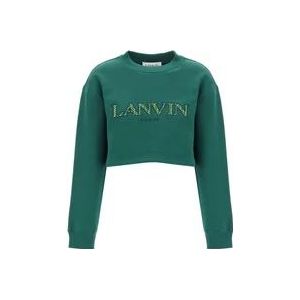 Lanvin Sweatshirts , Green , Dames , Maat: L