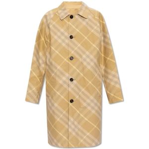 Burberry, Dames, Mantels, Beige, Maat: XS Katoen,
