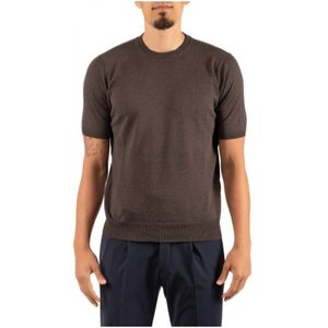Filippo De Laurentiis, Heren, Tops, Bruin, Maat: XL