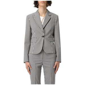 Liu Jo - Bianco e Blu - Tussenjas - Wit - 72% Polyester, 23% Viscose, 5% Elastaan