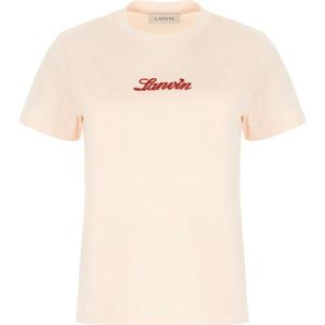 Lanvin, Dames, Tops, Roze, Maat: XS Katoen,