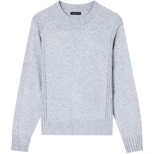 Armani Exchange - Disco Dust - Pullover - Grijs - Ronde Hals - Lange Mouwen - Metallic Effect