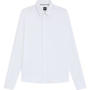 Hugo, Heren, Overhemden, Wit, Maat: XL Polyamide,