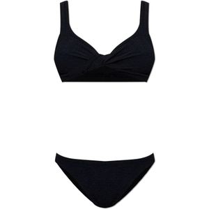 Hunza G, Dames, Badkleding, Zwart, Maat: ONE Size Leer,