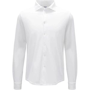 Fedeli, Heren, Overhemden, Wit, Maat: M Piqué,