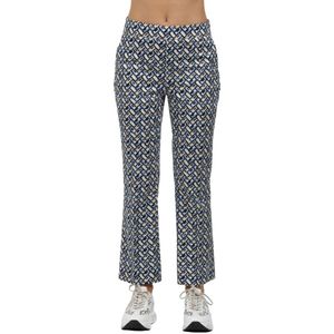 Via Masini 80, Dames, Broeken, Veelkleurig, Maat: XL Katoen,