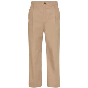 Valentino, Heren, Broeken, Beige, Maat: L Katoen,