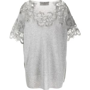 Ermanno Scervino, Dames, Blouses & Shirts, Grijs, Maat: S