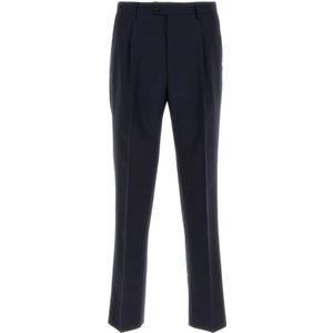 Etro, Heren, Broeken, Blauw, Maat: M Wol,