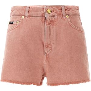 Dolce & Gabbana, Dames, Korte broeken, Roze, Maat: XS Denim,
