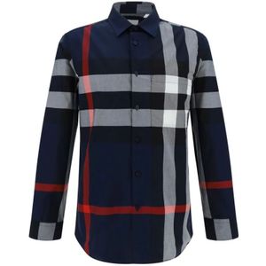 Burberry, Heren, Overhemden, Veelkleurig, Maat: S Katoen,