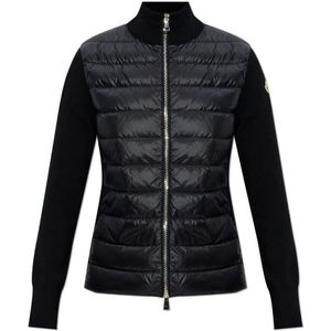Moncler, Dames, Truien, Zwart, Maat: XS Zijde,