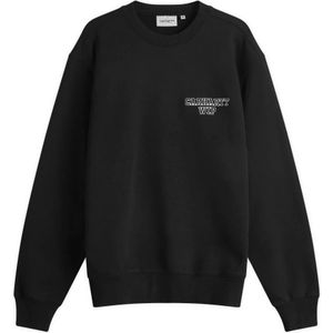 Carhartt Wip, Heren, Sweatshirts & Hoodies, Zwart, Maat: XS