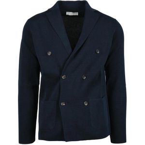 Filippo De Laurentiis, Heren, Jassen, Blauw, Maat: XL Katoen,