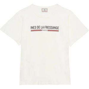 Ines de la Fressange Paris, Dames, Tops, Wit, Maat: XS Katoen,